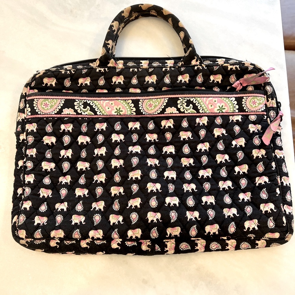 Vera Bradley elephant laptop bag
